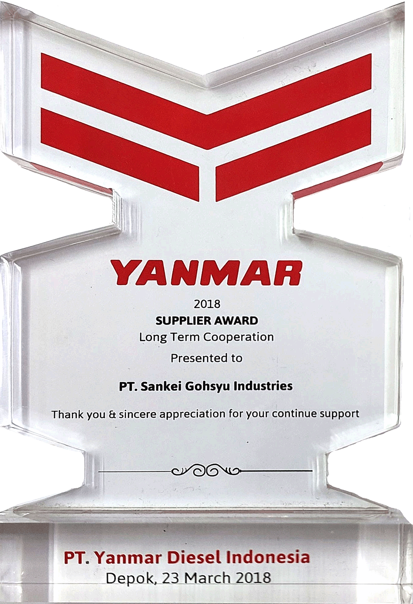 Award YANMAR 2018